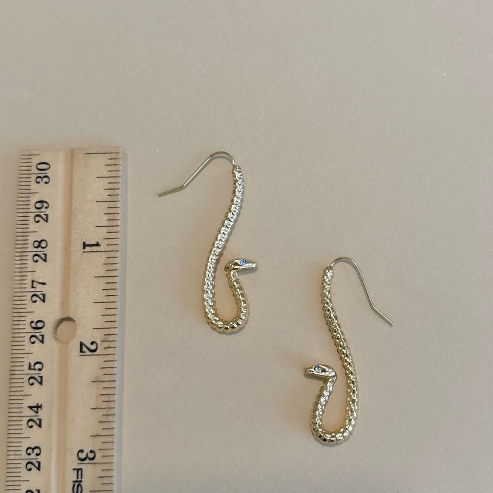 Snake earrings N1038 - Picture 4 of 4